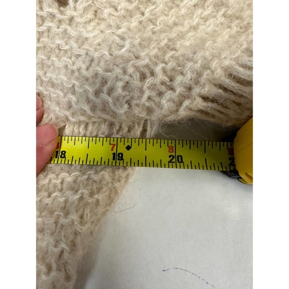 JUST FEMALE SAGI KNIT CARDIGAN BUTTERCREAM SIZE L Alpaca Wool Blend Sweater A6 - Picture 7 of 7